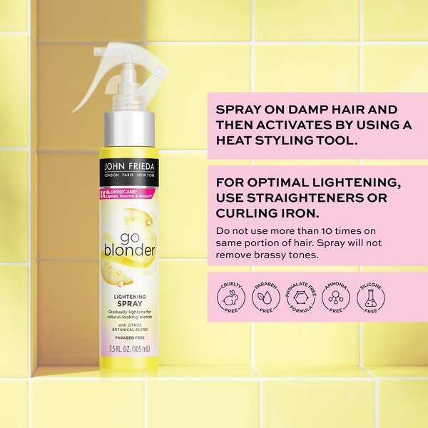 JOHN FRIEDA Sheer Blonde Go Blonder Lightening Spray, 3.5 OZ
