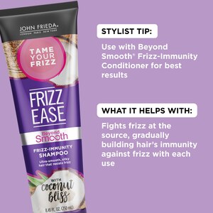 John Frieda Frizz Ease Beyond Smooth Frizz Immunity Shampoo, 8.45 OZ