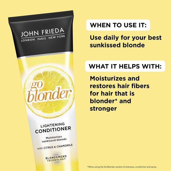 John Frieda Go Blonder Lightening Conditioner, 8.3 OZ.