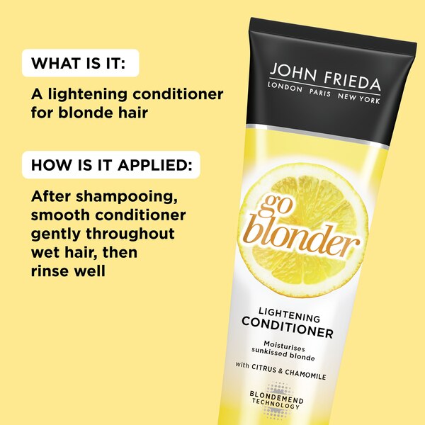 John Frieda Go Blonder Lightening Conditioner, 8.3 OZ.