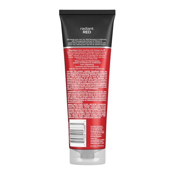 JOHN FRIEDA Radiant Red Red Boosting Conditioner, 8.3 OZ