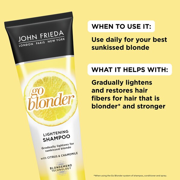 John Frieda Go Blonder Lightening Shampoo, 8.3 OZ.