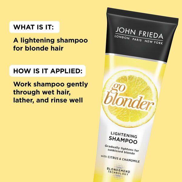 John Frieda Go Blonder Lightening Shampoo, 8.3 OZ.