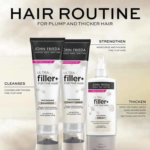 John Frieda ULTRAfiller+ Thickening Conditioner for Fine Hair, 8.3 OZ