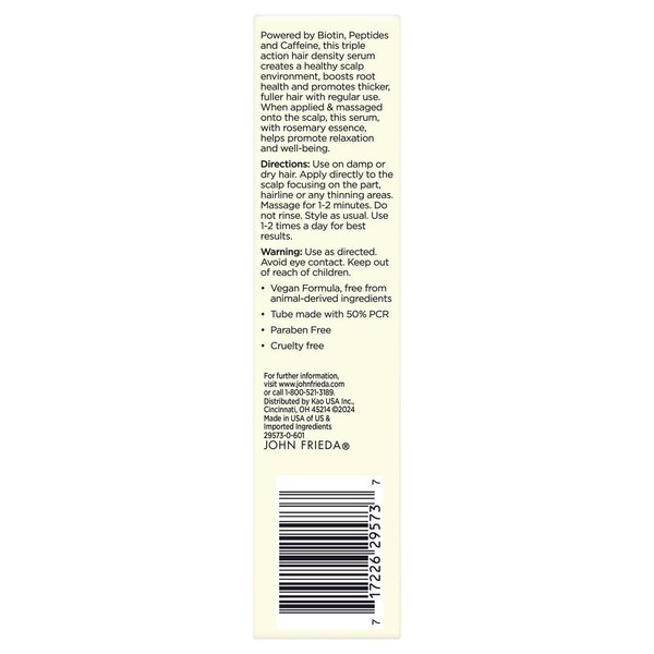 John Frieda ULTRAfiller+ Hair Density Scalp Serum, 2 OZ
