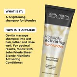 John Frieda Sheer Blonde Highlight Activating Brightening Shampoo, 8.45 OZ., thumbnail image