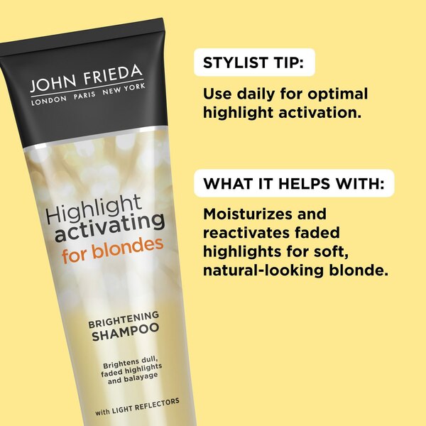 John Frieda Sheer Blonde Highlight Activating Brightening Shampoo, 8.45 OZ.