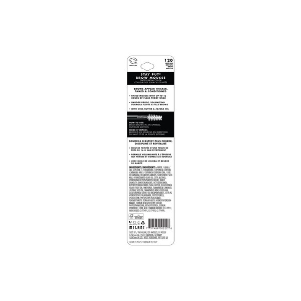 Milani Stay Put Tinted Brow Mousse