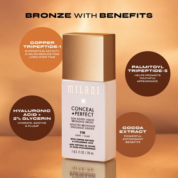 Milani Conceal + Perfect Bronzing Drops