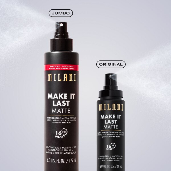 Milani Make It Last Matte Finish Charcoal Setting Spray Xl