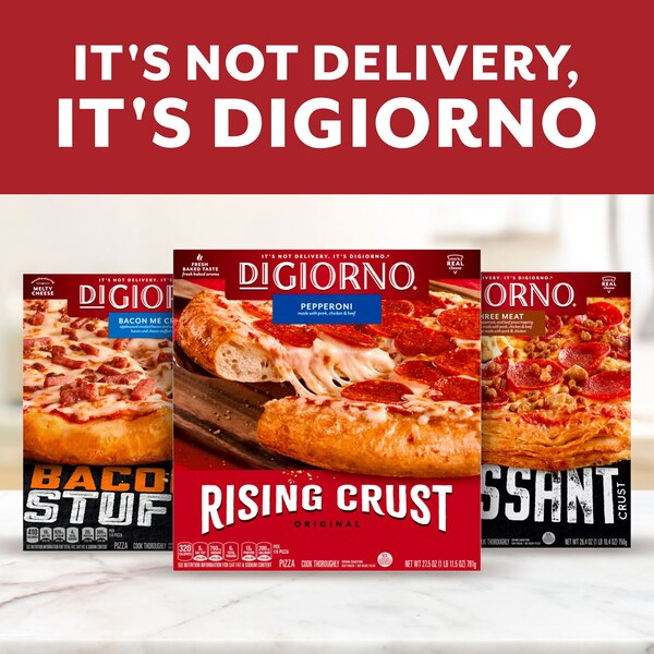 DIGIORNO, Frozen Pizza, Frozen Four Cheese Pizza, Personal Pizza, Stuffed Crust Pizza, 8.5 oz