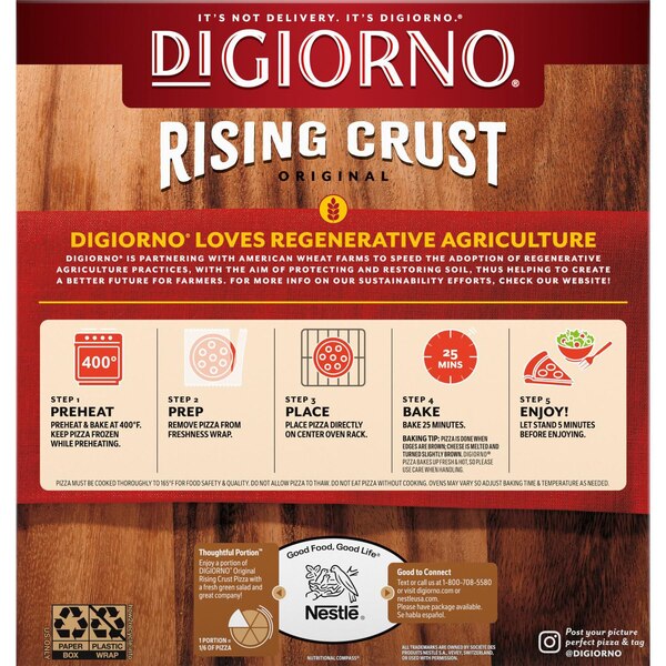 DiGorno, Rising Crust Supreme Pizza, 29.3 Oz