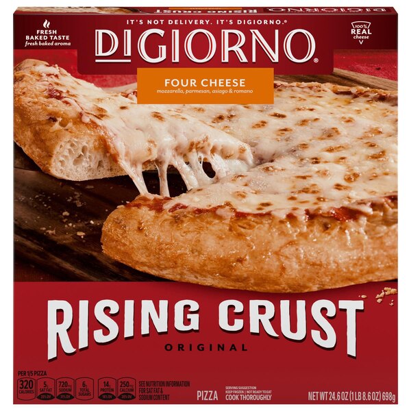 DiGiorno, Rising Crust 4 Cheese Pizza, 24.6 Oz