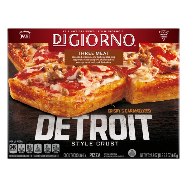 DiGiorno Detroit Style Pizza 3 Meat, 22.3 oz