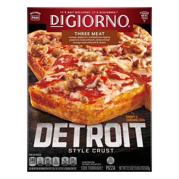DiGiorno Detroit Style Pizza 3 Meat, 22.3 oz