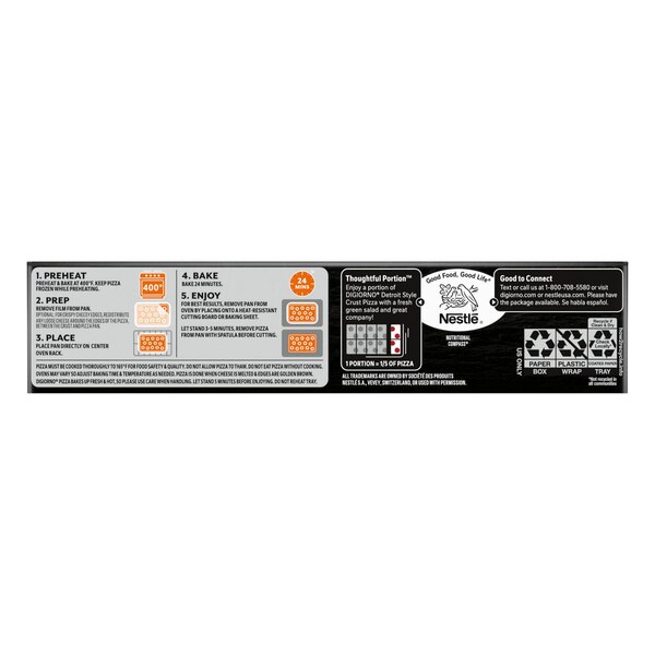 DiGiorno Detroit Style Pizza 3 Meat, 22.3 oz