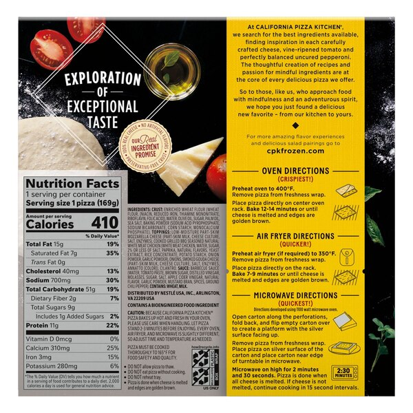 California Pizza Kitchen, Barbecue Chicken Personal Size, 5.9 oz