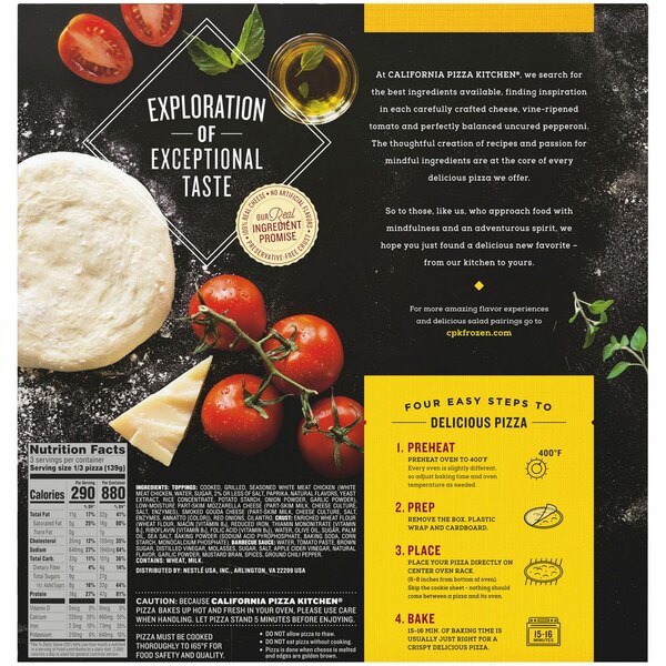 California Pizza Kitchen Barbeque Chicken Frozen Pizza