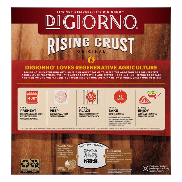 DIGIORNO, Supreme Frozen Pizza on a Rising Crust, 31.4 oz