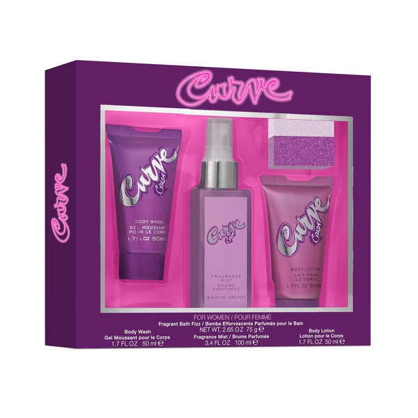 Curve Crush for Women Fragrance 4 Piece Gift Set
