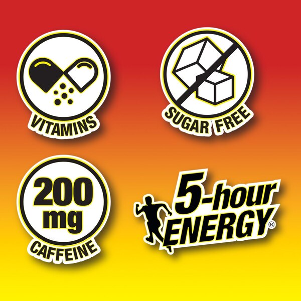 5-hour ENERGY Shot, Regular Strength, Watermelon, 1.93 oz