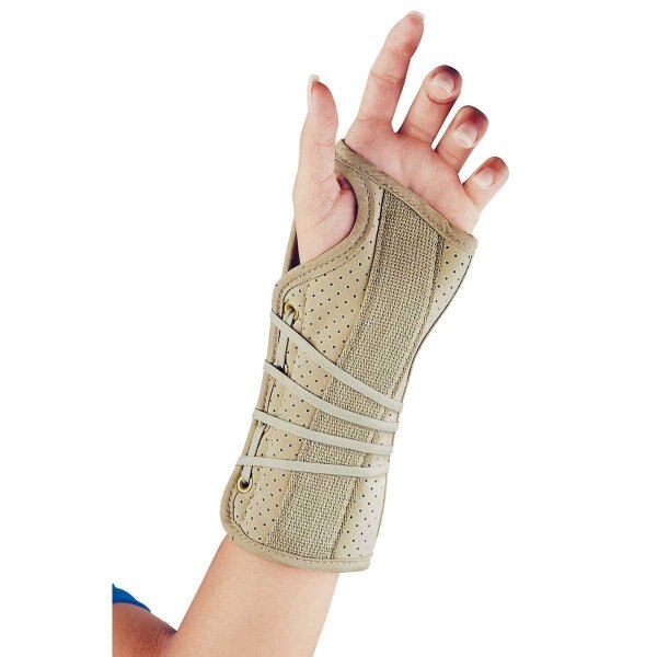 Soft Fit Suede Finish Wrist Brace, Right