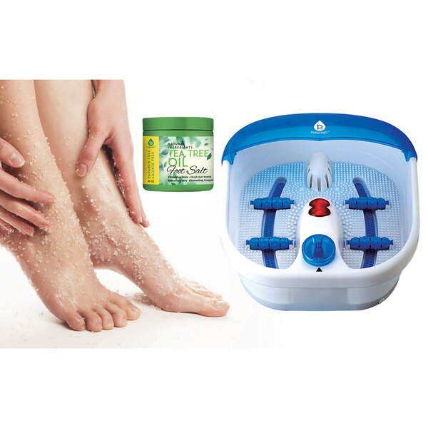 Pursonic Heated Foot Spa Massager with Foot Salts