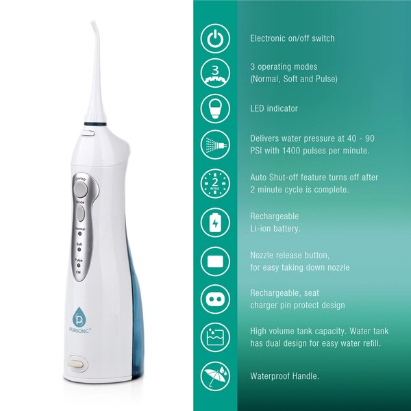 Pursonic USB Rechargeable Oral Irrigator