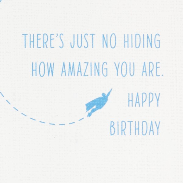 Hallmark Signature Birthday Card for Him (Superman Silhouette) E23