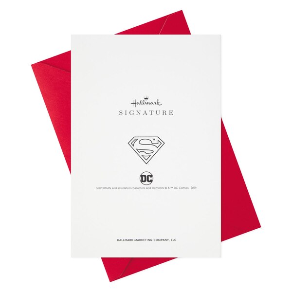 Hallmark Signature Birthday Card for Him (Superman Silhouette) E23