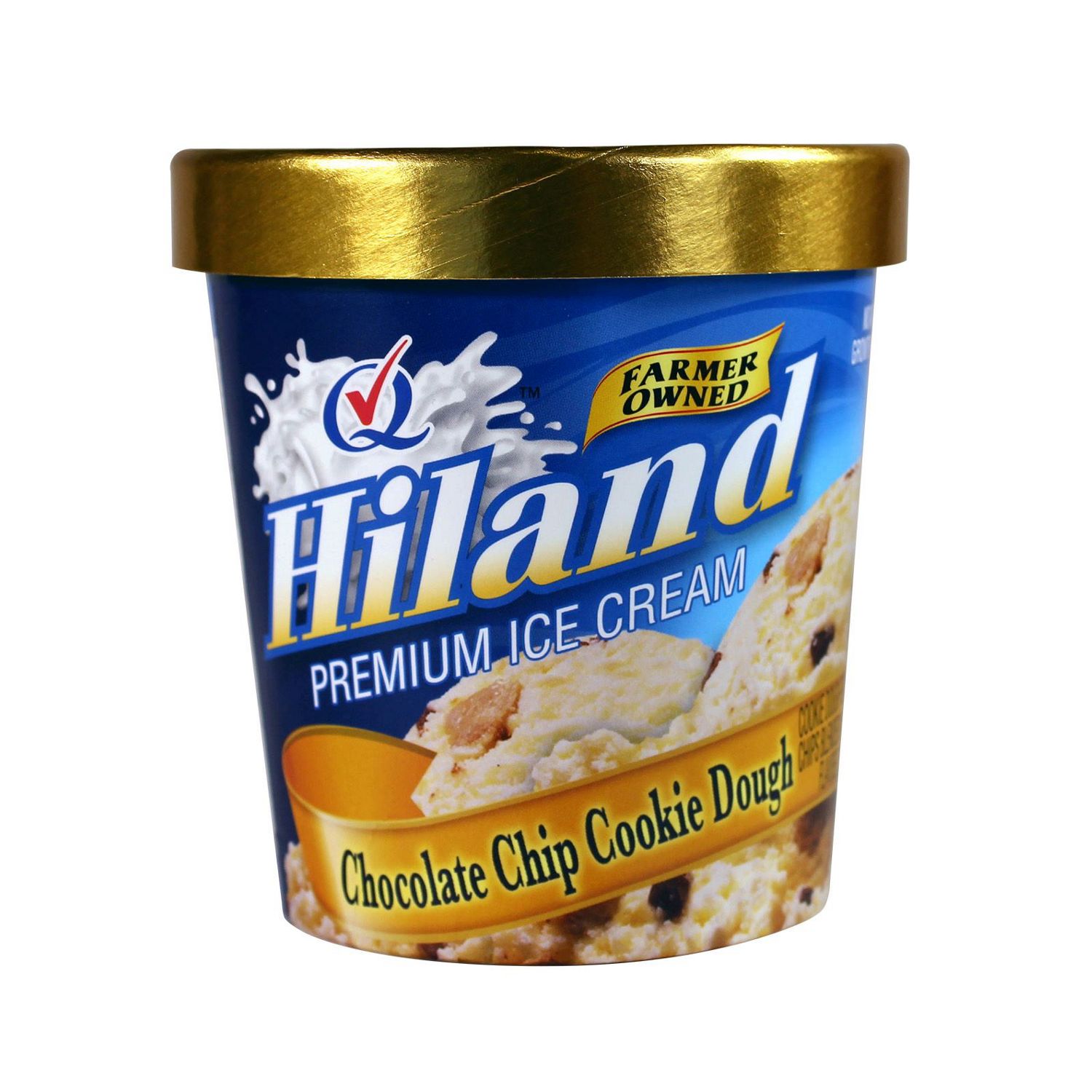 Hiland, Chocolate Chip Cookie Dough Ice Cream, 16 oz