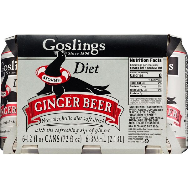 Goslings, Ginger Beer Diet 6pk 