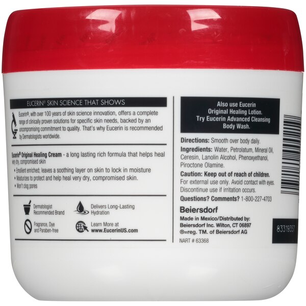 Eucerin Original Healing Rich Creme, 16 OZ