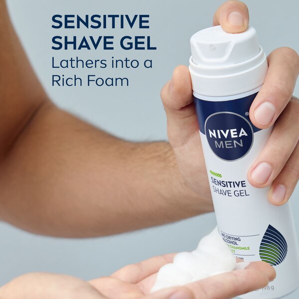 NIVEA MEN Sensitive Shave Gel, 7 OZ, 2 CT