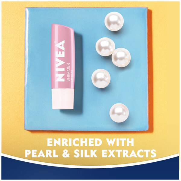 NIVEA A Kiss of Shimmer Pearly Shimmer Lip Care, 0.1 OZ