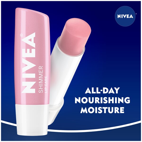 NIVEA A Kiss of Shimmer Pearly Shimmer Lip Care, 0.1 OZ