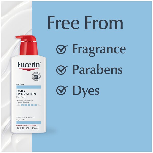 Eucerin - Loción corporal hidratante para uso diario, 16.9 oz