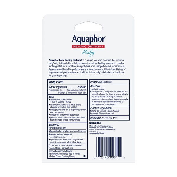 Aquaphor Baby Advanced Therapy Healing Ointment Skin Protectant