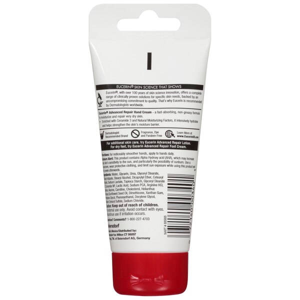 Eucerin Advanced Repair Hand Cream, 2.7 OZ