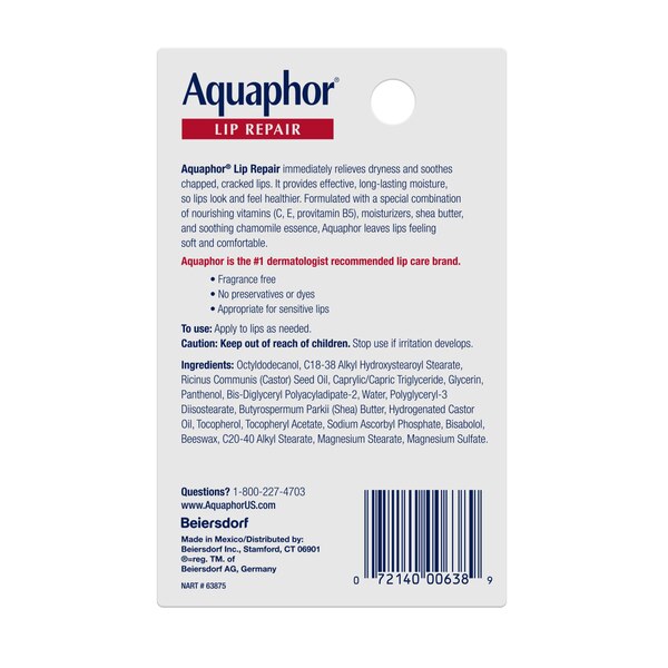 Aquaphor Lip Repair, 0.35 OZ