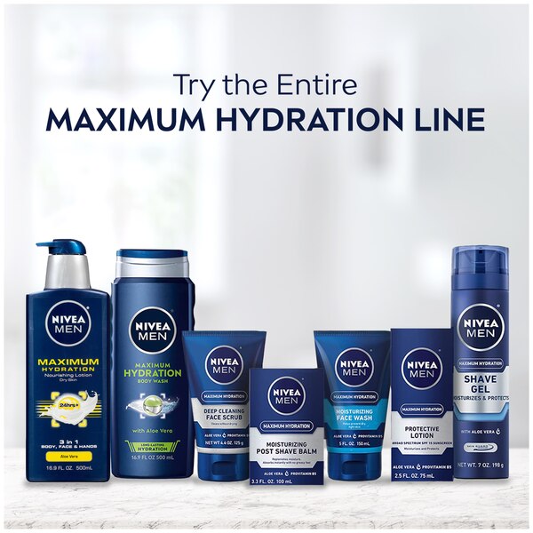 NIVEA MEN Maximum Hydration 3-in-1 Nourishing Lotion, 16.9 OZ