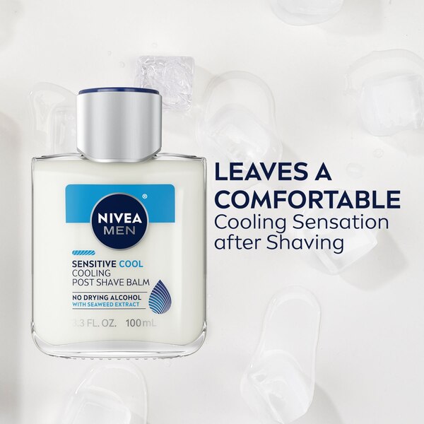 NIVEA Men Sensitive Cooling Post Shave Balm, Sensitive Cool, 3.3 OZ