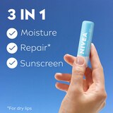 NIVEA Smoothness Lip Care with Broad Spectrum SPF 15 Sunscreen, 2 CT, thumbnail image