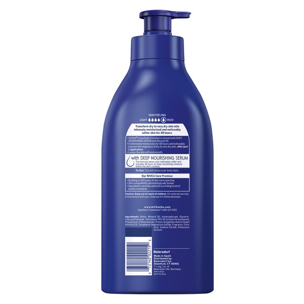 NIVEA Essentially Enriched Body Lotion, 33.8 OZ