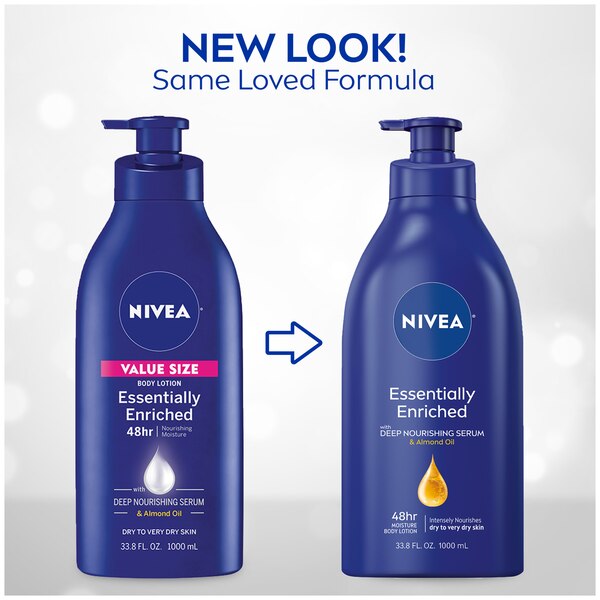 NIVEA Essentially Enriched Body Lotion, 33.8 OZ