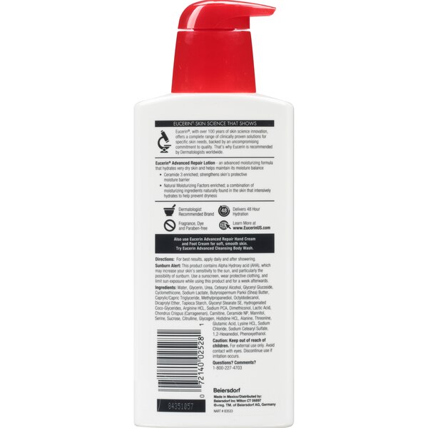 Eucerin Advanced Repair Body Lotion, 13.5 OZ
