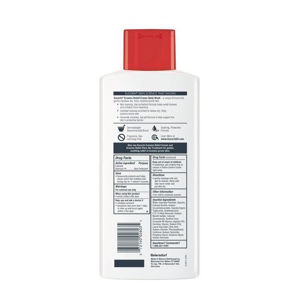 Eucerin Eczema Relief Cream Body Wash, 13.5 OZ