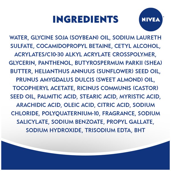 NIVEA Nourishing Care Body Wash with Nourishing Serum, 20 OZ