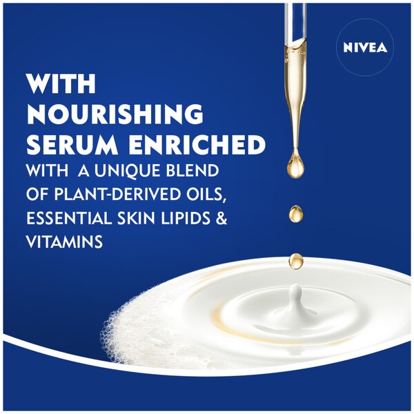 NIVEA Refreshing Body Wash with Nourishing Serum, 20 OZ