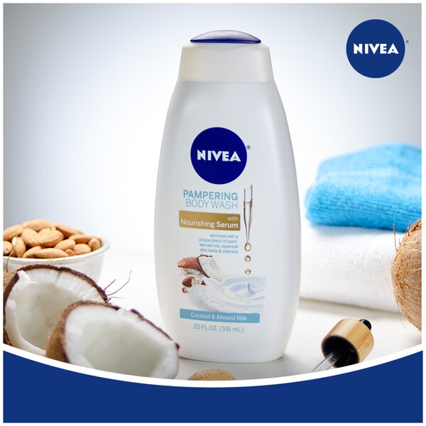 NIVEA Pampering Body Wash with Nourishing Serum